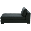 Méridienne de canapé modulable gris anthracite